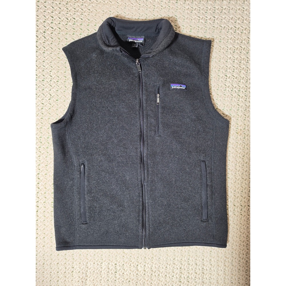Patagonia Better Sweater Vest Womens M Charcoal Grey Excellent Full Zip 25881